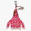 Bape Shark Full Zip Hoodie Keychain Pink