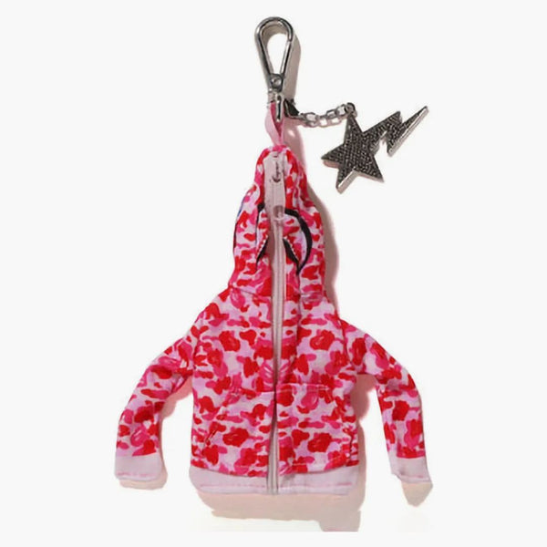 Bape Shark Full Zip Holdie Keychain rosa
