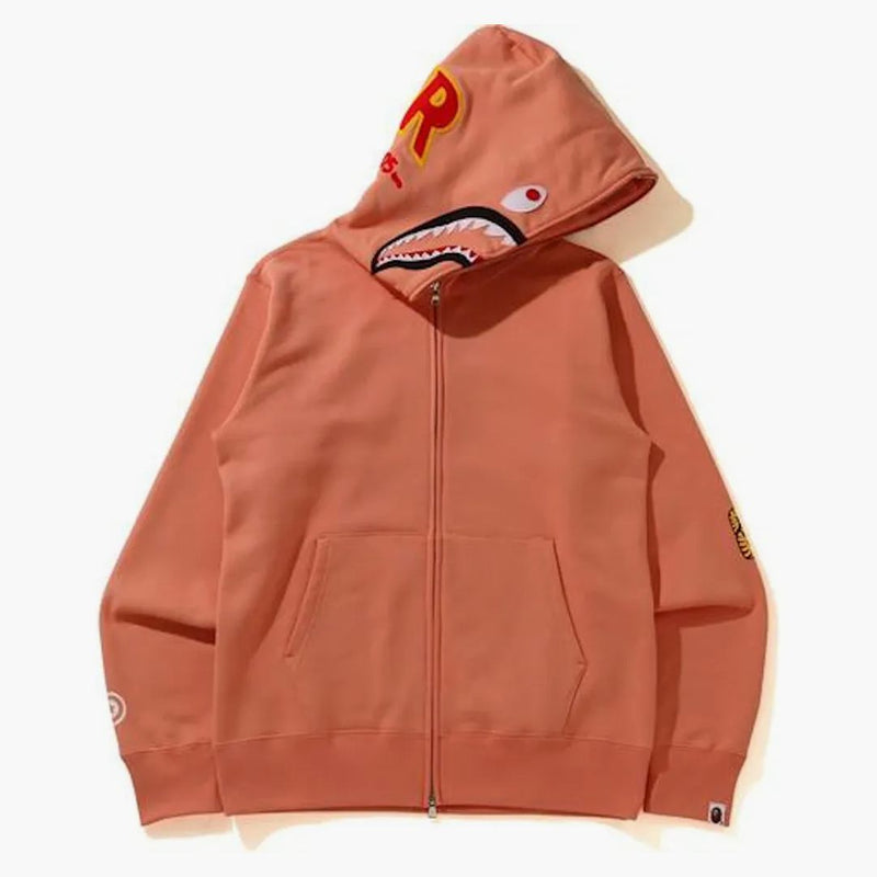 BAPE SHARK FULL ZIP Hoodie Orange