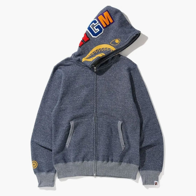 Bape Shark Full Zip Hoodie (SS20) Navy
