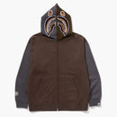 Bape Shark Full Zip Ii Hoodie Beige