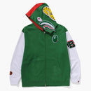 Bape Shark Full Zip Italy Hoodie Green