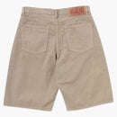 Bape Shark Garment Dye Relaxed Fit Denim Shorts Beige