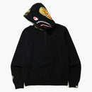 Bape Shark Half Zip Pullover Hoodie Black