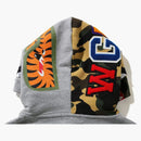 Bape Shark Half Zip Pullover Hoodie Gray