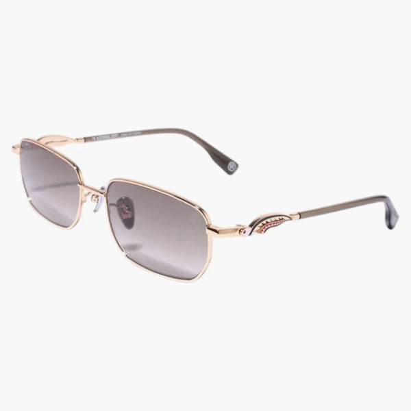 Bape Shark Iii Sunglasses Gold
