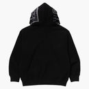 Bape Shark Logo Relaxed Fit Pullover Hoodie Black
