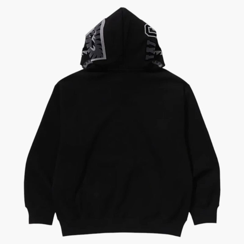 Logo Bape Shark uvolněné fit svetrover mikina černá