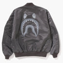 Bape Shark Loose Fit Ma-1 Jacket (SS23) Silver