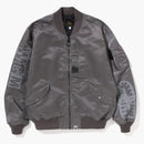 Bape Shark Loose Fit Ma-1 Jacket (SS23) Silver