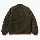 Bape Shark Ma-1 Jacket Olive