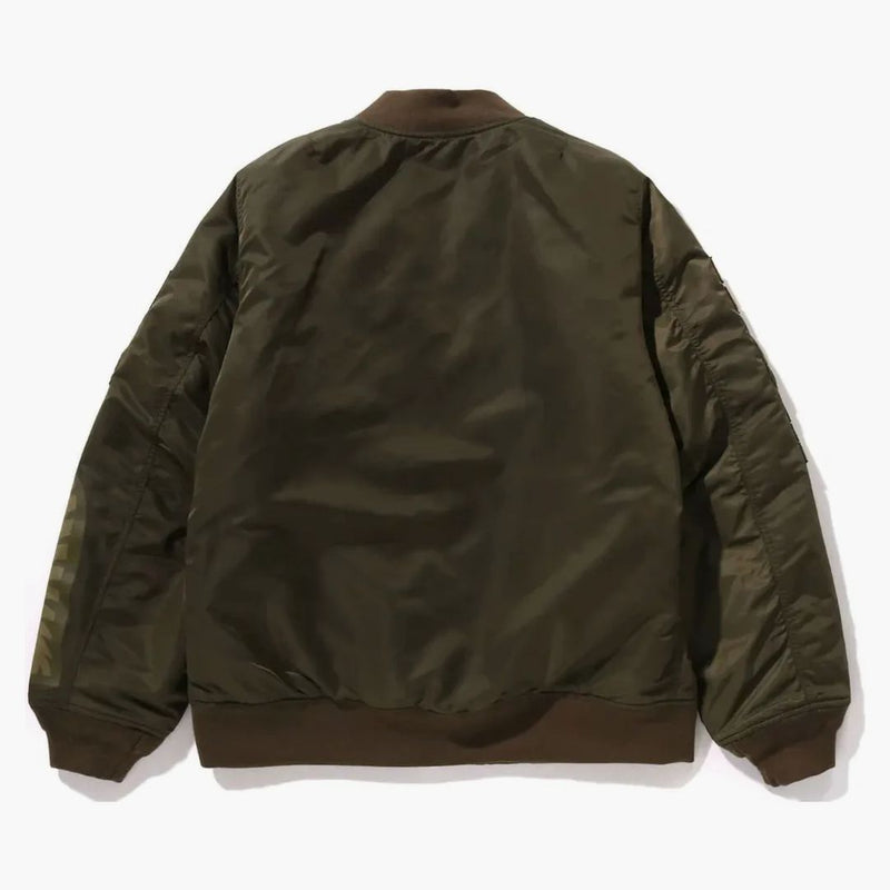 BAPE SHARK MA-1 Jacket Olive
