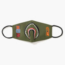 Bape Shark Mask Green Multi