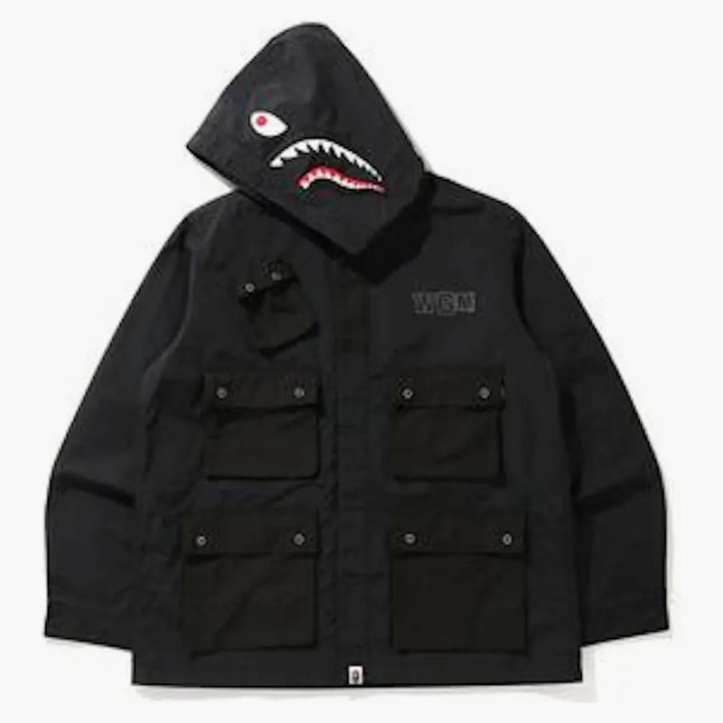 Bape Shark Multi Pocket Wide Jacket Black