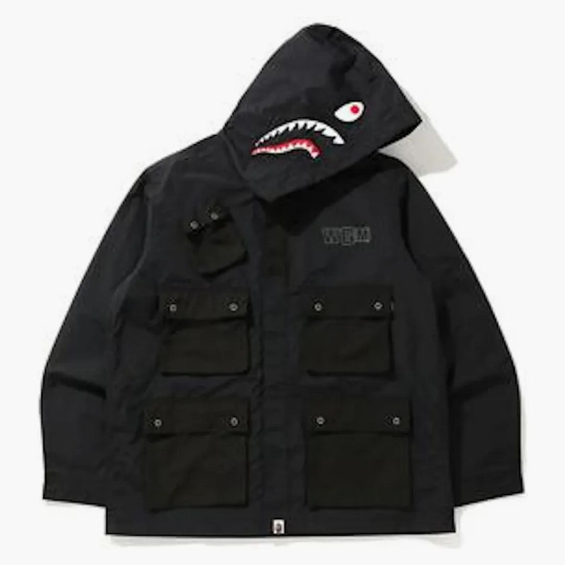 Bape Shark Multi Pocket Wide Jacket Black