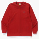 Bape Shark One Point L/S Tea Red