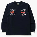 Bape Shark Ponr l/s tea navy