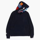 Bape Shark Sweater Inside Camo Hoodie Navy Blue