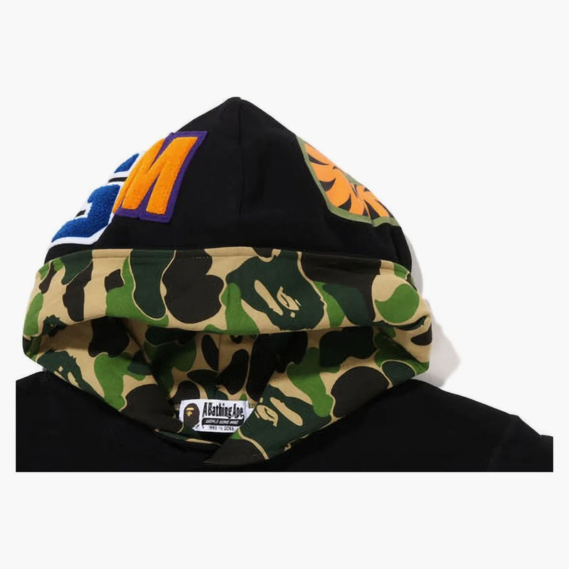 Bape Shark Svetr uvnitř camo mikina černá zelená