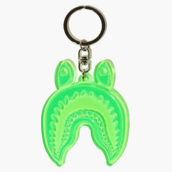 Bape Shark Reflective Keychain Green