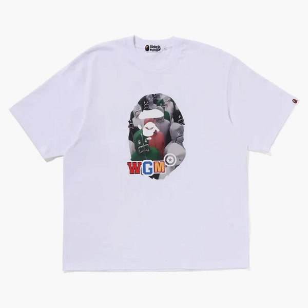 Bape Shark Seijin Photo Print Relaxed Fit Tee White