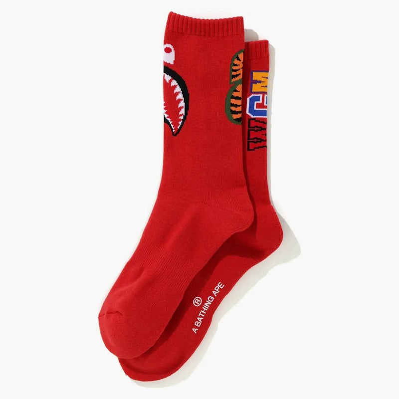 BAPE Shark Socks Red