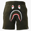 Bape Shark Sweat Shorts Olivedrab
