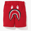 Bape Shark Sweat Shorts Red/Red
