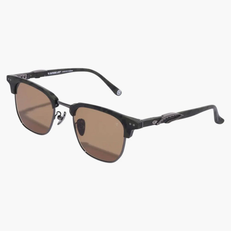 Bape Shark V Sunglasses Green/brown