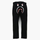 Bape Shark Washed Wide Fit Denim Pants Black