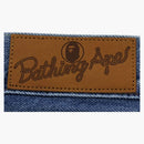 Bape Shark Washed Wide Fit Denim Pants Indigo