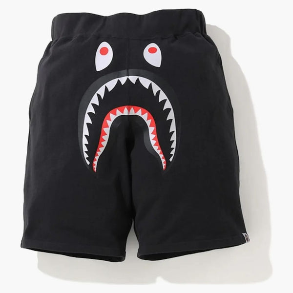 Bape Shark Wide Sweatshort Black