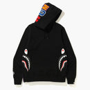 Bape Side Zip Shark Wide Pullover Hoodie Black/Purple