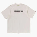 BAPE -slogan avslappnad fit te elfenben