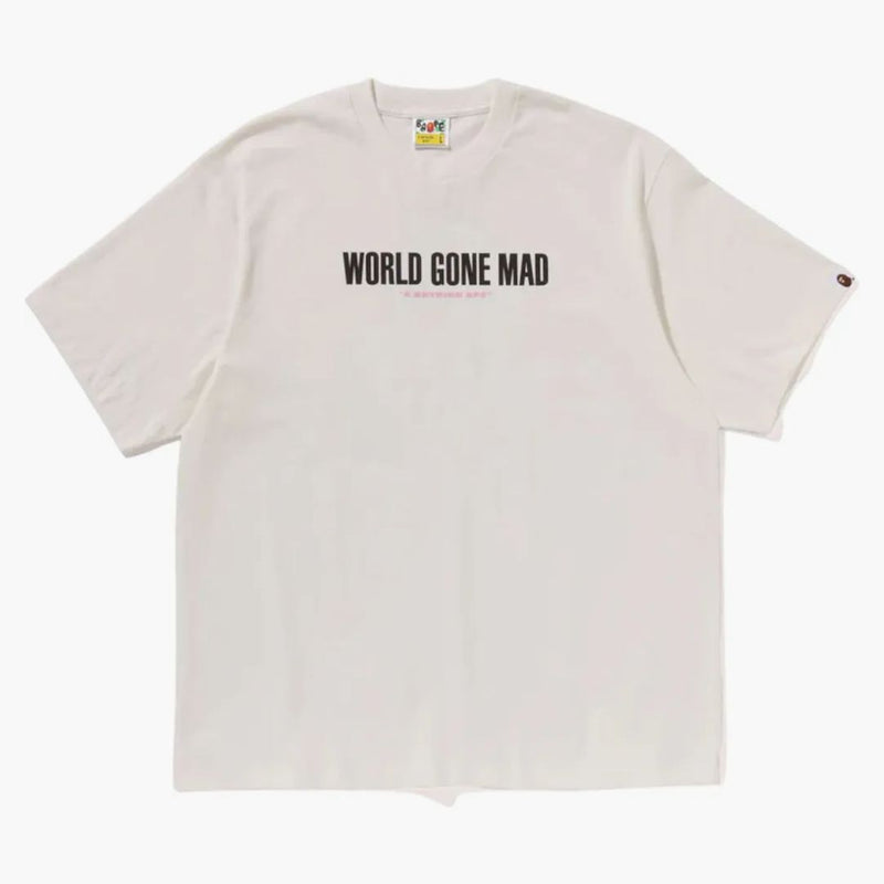 Slogan Bape Relaxed Fit Tea Ivory