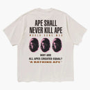BAPE -slogan avslappnad fit te elfenben