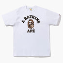 Bape Snake College Tee White Beige