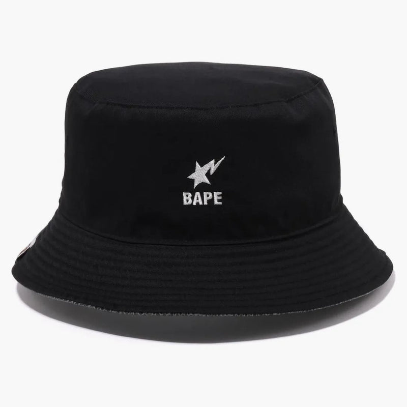 Bape Snake Reversible Bucket has Gray Black