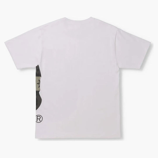 BAPE Snow Pattern Side Side Big Ape Head Tee White/Black