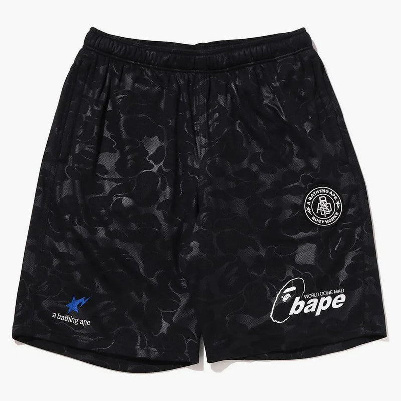 Bape Soccer Game Shorts Black
