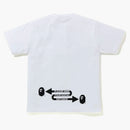 Bape Social Distance Big Ape Head Tee White