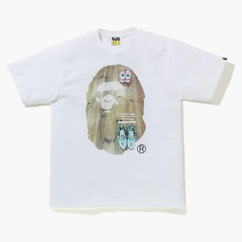 Bape sociální sleva Big Ape Head Tea White