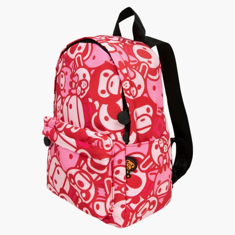 Bape Soft Mini Backpack Carmine Rose