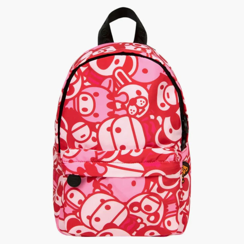 Bape Soft Mini Backpack Carmine Rose