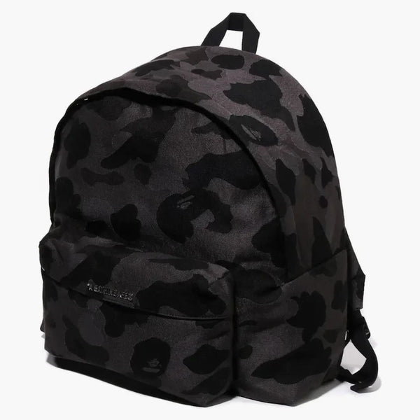 Bape Solid Camo Jacquard Backpack Black