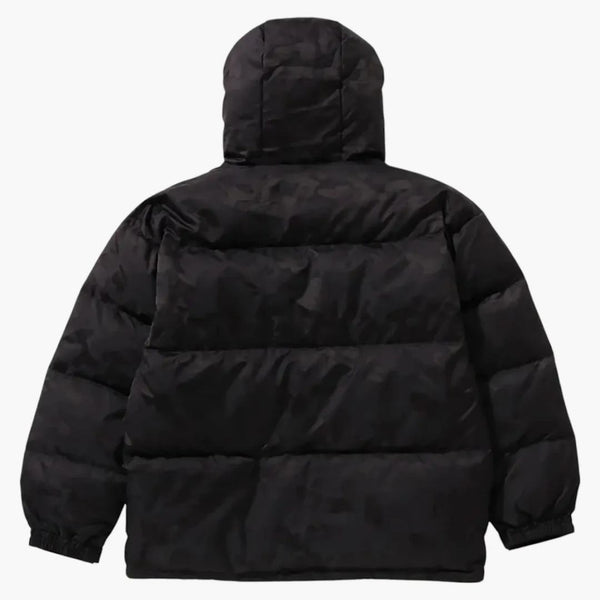 BAPE Solid Camo Jacquard Down Jacket Black