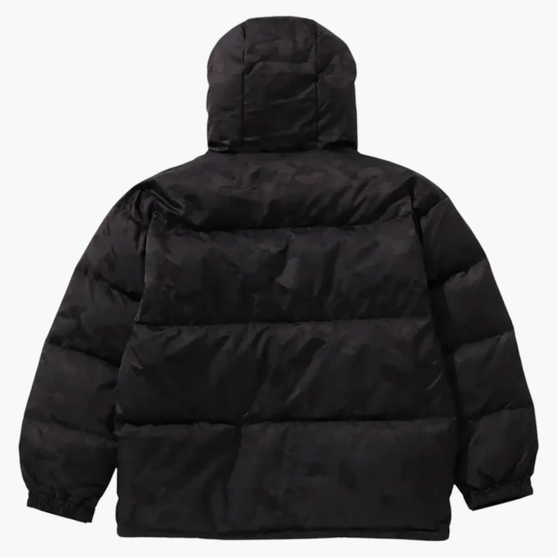 Bape Solid Camo Jacquard Down Jacket Black