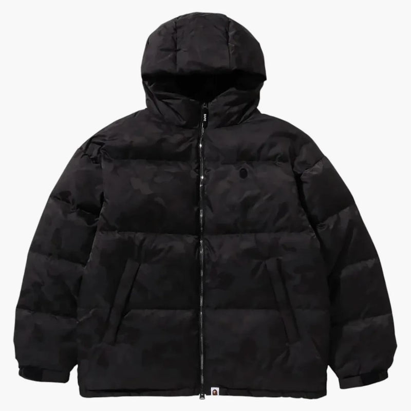 Bape Solid Camo Jacquard Down Jacket Black