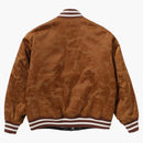 Bape Solid Camo Jacquard Nylon Reversible Bomber Padded Jacket Beige