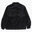 Bape Solid Camo Jacquard Nylon Reversible Coach Jacket Black